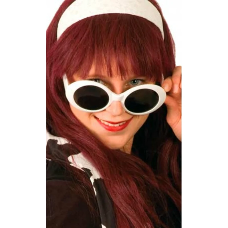 Weiße Jackie-Brille
