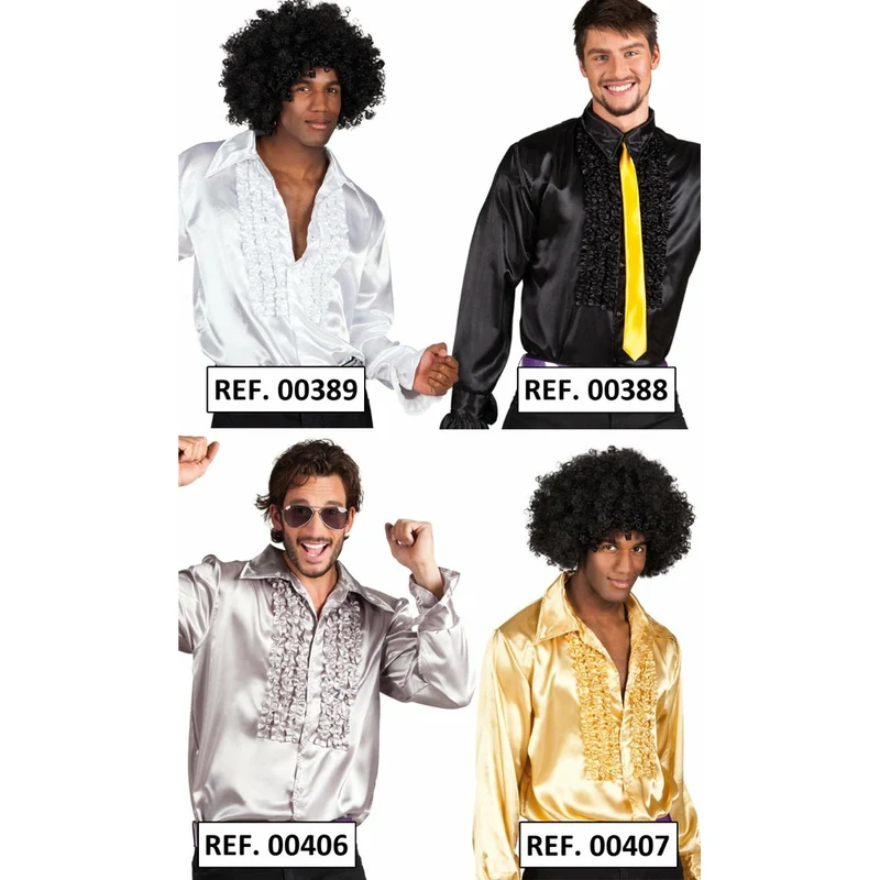 Disco Hemd Golden Erwachsene