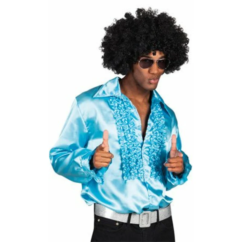 Disco Hemd Blau Erwachsene