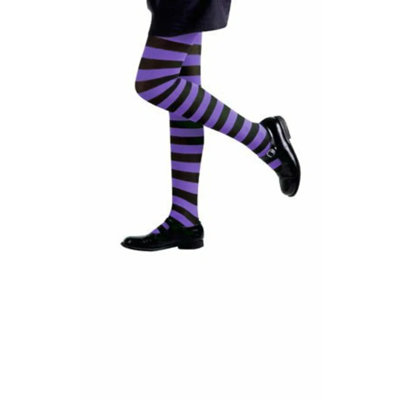 Stumpfhose mit schwarz-violett für Kinder