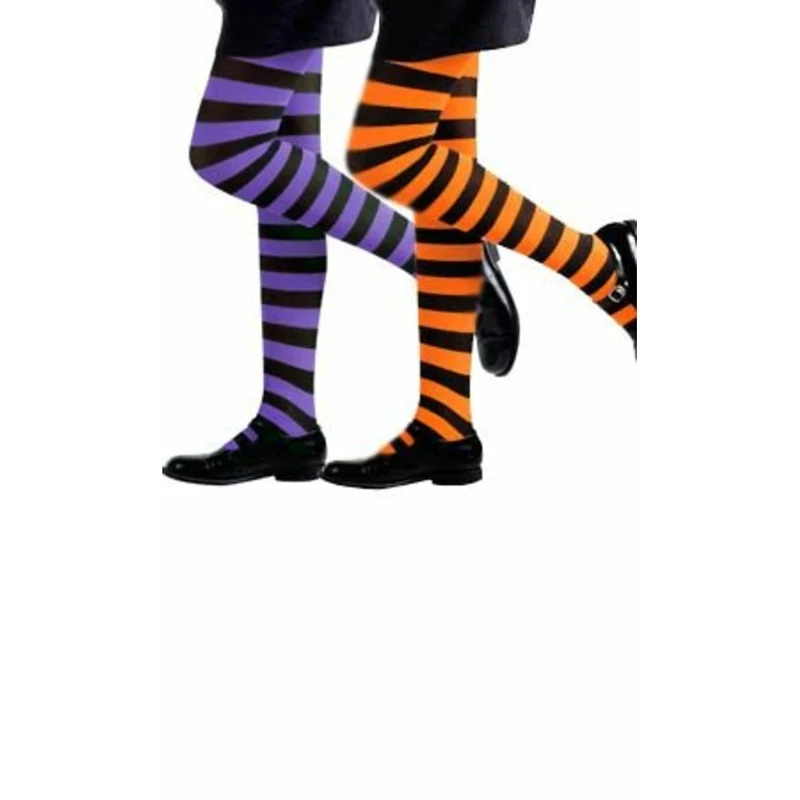 Stumpfhose mit schwarz-violett für Kinder