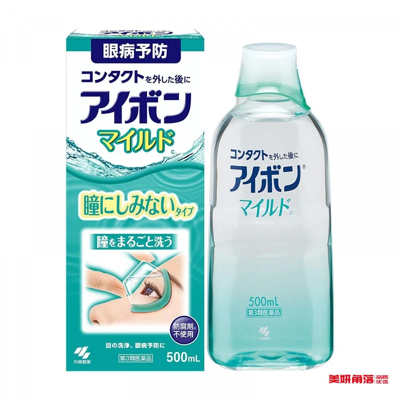 [Self-operated] Japan's KOBAYASHI Kobayashi Pharmaceutical Eye Wash Green Low Stimulation Relieve Fatigue 500ml