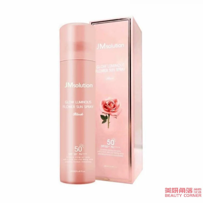 [Self-operated] Korean JM SOLUTION Pink Rose Full Body Sunscreen Spray SPF50+ PA++++ 180ml Outdoor Whitening Super Isolation