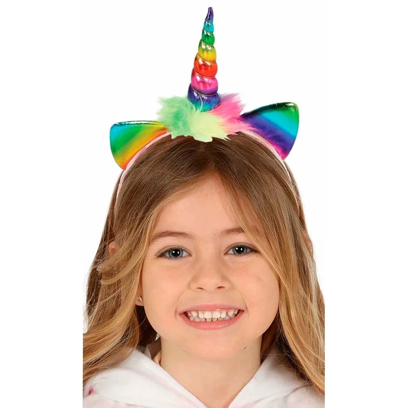 Einhorn Haarreif Vielfarbig für Kinder