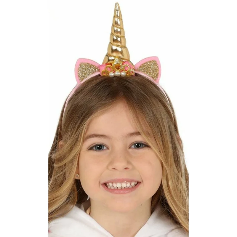 Einhon Haarreif golden für Kinder