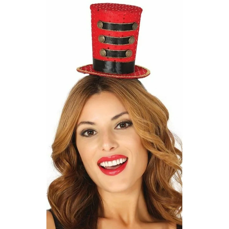 Zylinder Chic Majorette Rot