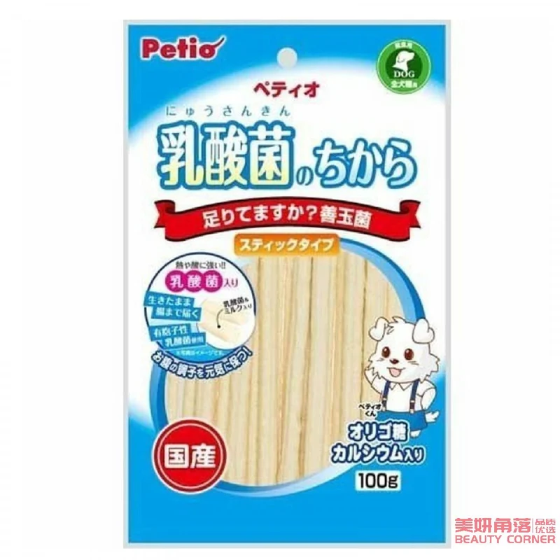 [Self-operated] Japan Petio Lactobacillus Gastrointestinal Health Milk Calcium Supplement Chicken Sticks 100g Dog Snacks 6 Months and Over Available for All Dog Breeds