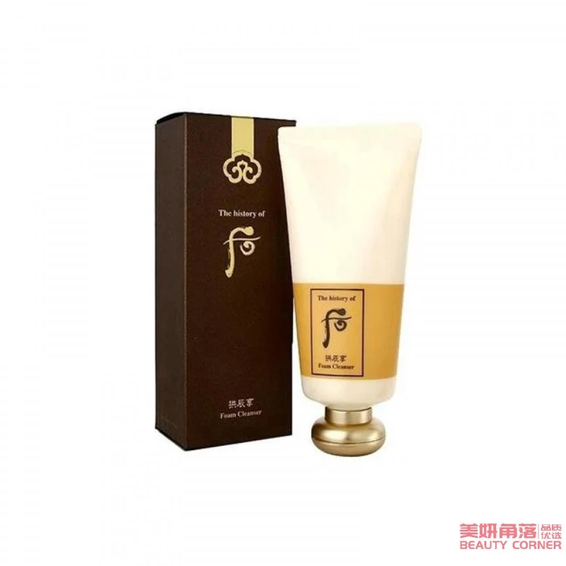 [Self-operated] Korea THE HISTORY OF WHOO Hou Gongjinxiang Facial Cleanser Qiyunsheng Foaming Cleansing Cream 180ml