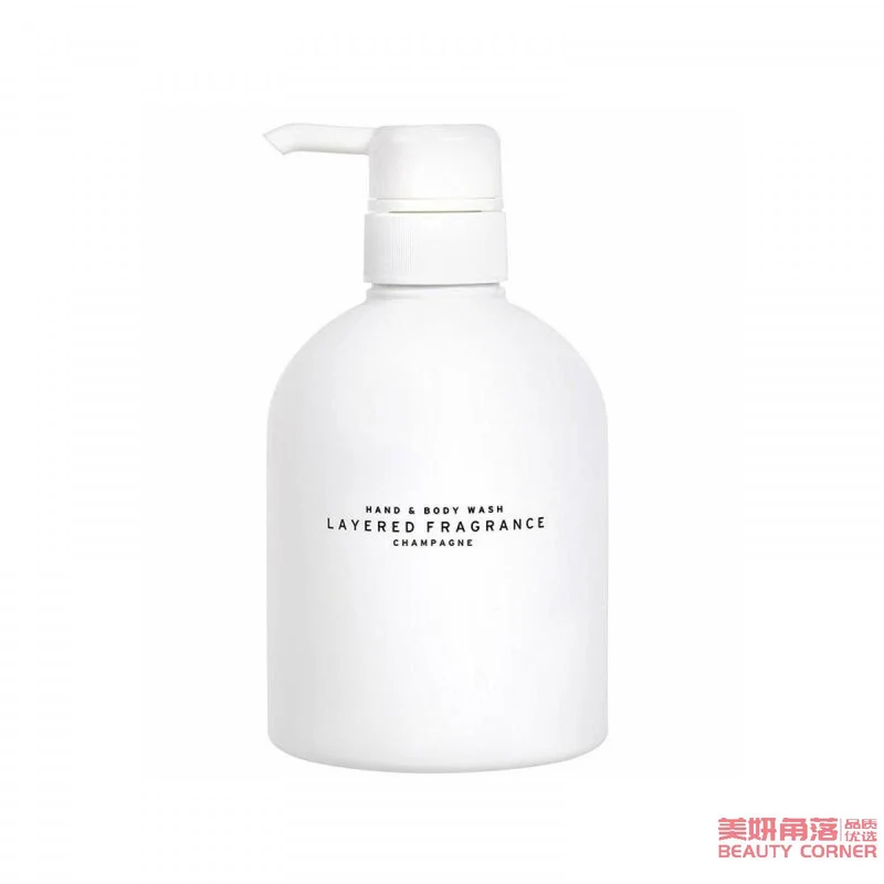 [Self-operated] Japanese LAYERED FRAGRANCE light luxury long-lasting light fragrance shower gel, champagne fragrance 500ml, moisturizing and long-lasting fragrance
