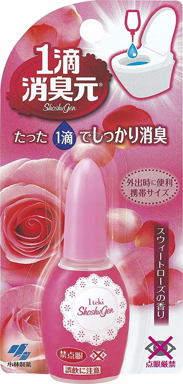 [Self-operated] Japan's KOBAYASHI Kobayashi Pharmaceutical One Drop Deodorizing Toilet Deodorizing Red Floral Fragrance Rose Fragrance 20ml