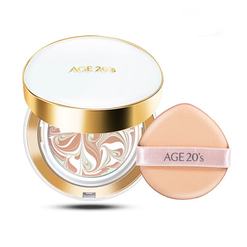 [Self-operated] Korea AGE20's Aekyung Air Cushion BB Cream White Box Concealer Whitening Long-lasting Oil Control Foundation Cream Water-Essence Gouache Cream Comes with Replacement Refill No. 13 Bright White Latest Packaging SPF50+ PA+++