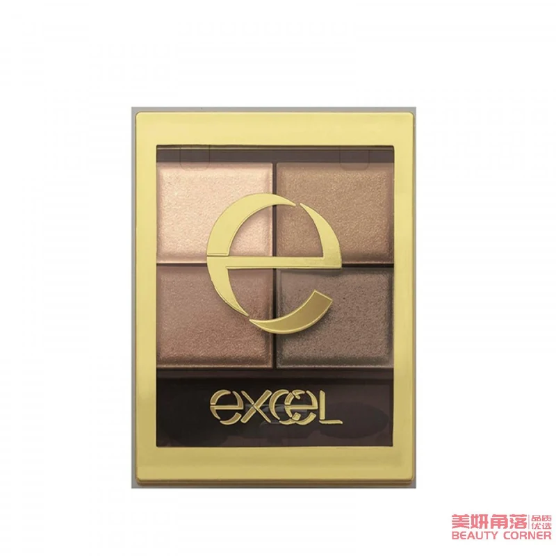 [Self-operated] Japan EXCEL Nude Deep Earth Color Four-Color Matte Eyeshadow Palette #SR04 Smoked Brown 4.3g