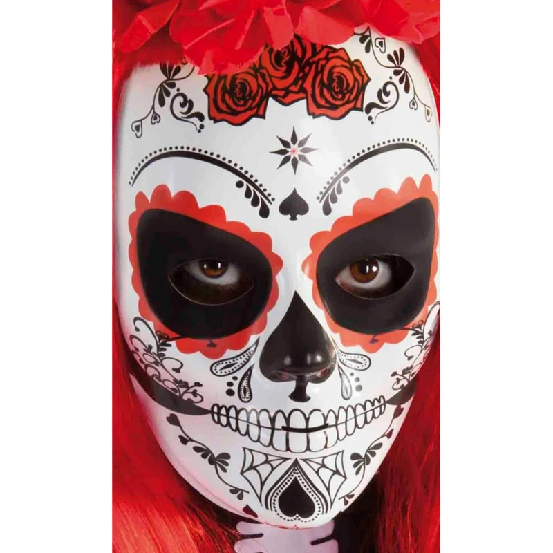 Catrina Maske rote Rosen