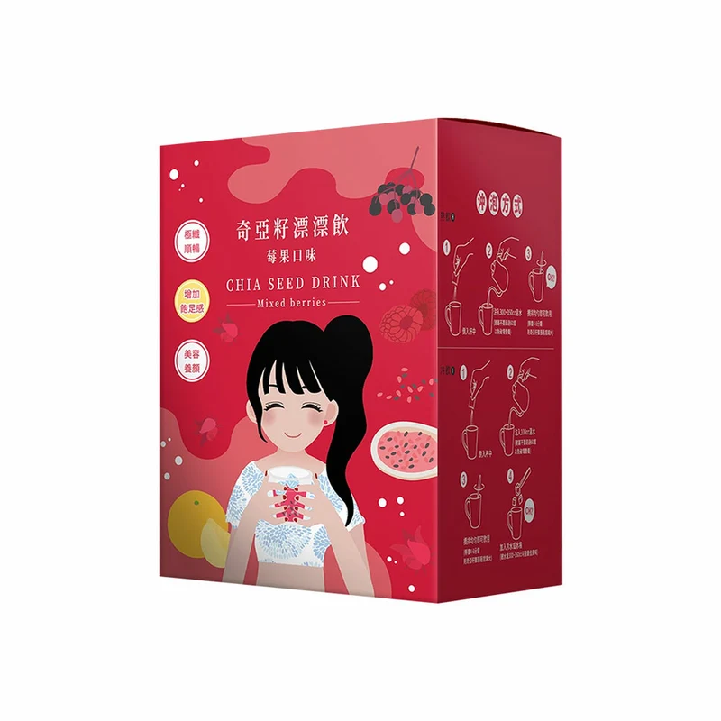 [Self-operated] Taiwan Afternoon Tea Lady Chia Seed Drink, Berry Flavor, 7 packs*25g
