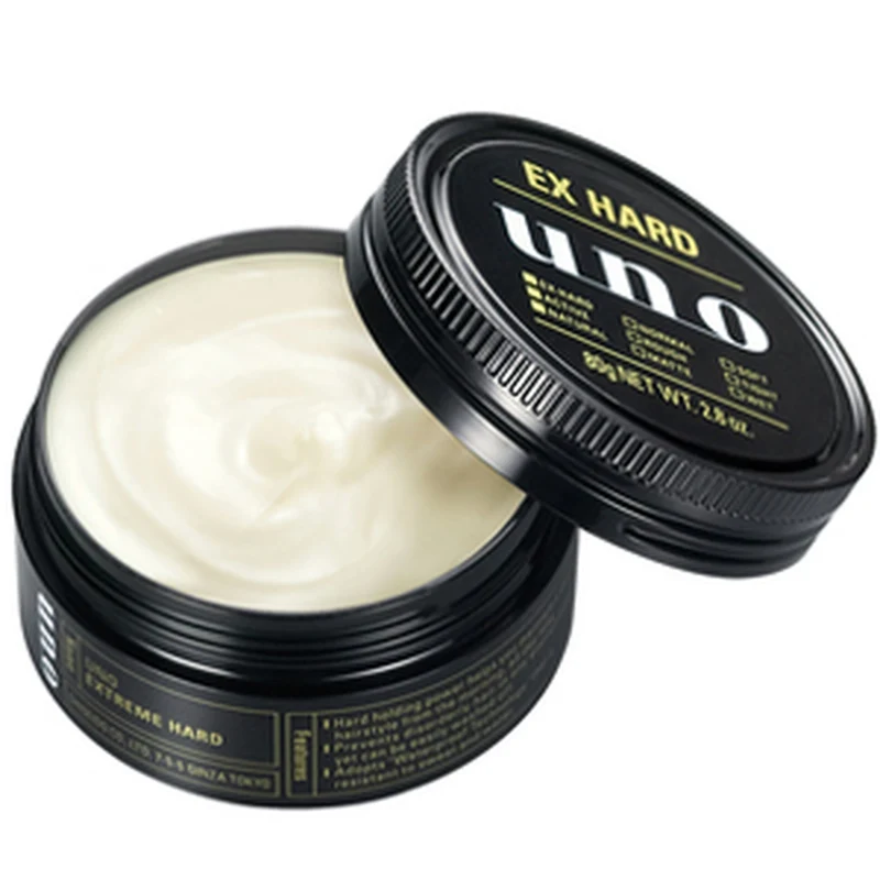 [Self-operated] Japanese SHISEIDO UNO Men's Hair Wax Golden Strong Long-lasting Hairspray 80g