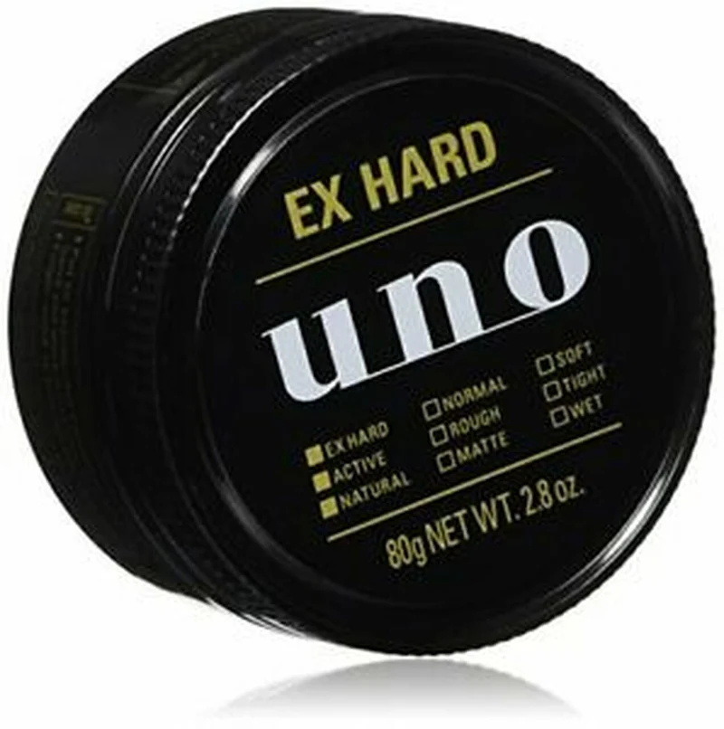 [Self-operated] Japanese SHISEIDO UNO Men's Hair Wax Golden Strong Long-lasting Hairspray 80g