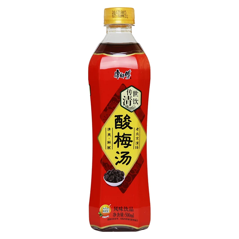 [Self-operated] China MASTER KONG Master Kong’s legendary refreshing drink Sour Plum Soup 500ml Refreshing and anti-greasy
