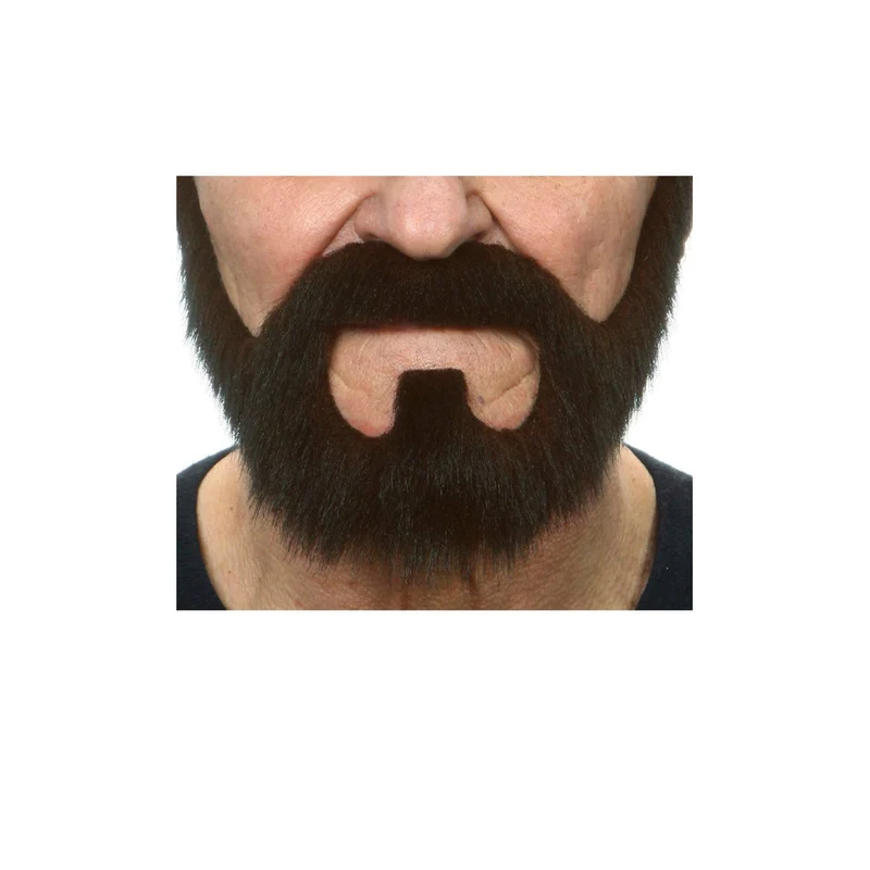 Schnurrbart und Bart schwarz Professional 033-SF