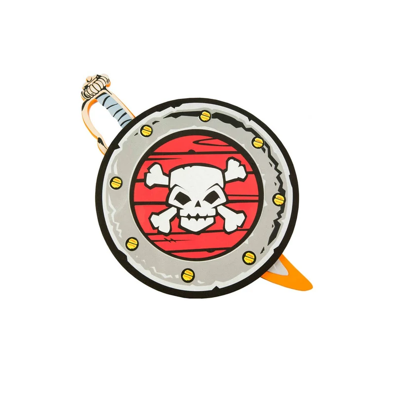 Piraten-Set Schädel aus Eva-Schaum