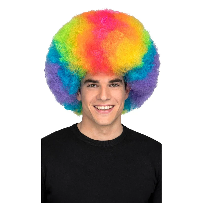 Afro Jumbo Perücke Multicolor