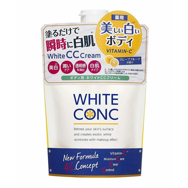 [Self-operated] Japan WHITE CONC Body Whitening CC Cream Body Lotion Grapefruit Fragrance 200g VC After-sun Skin Repair Whitening Moisturizing Body Care Series