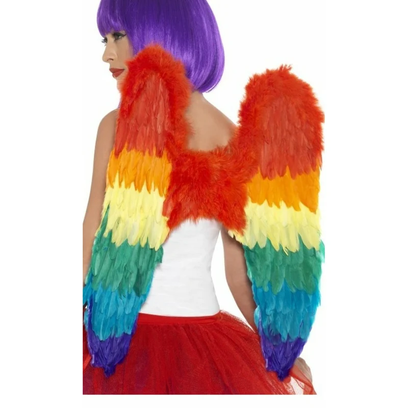 Regenbogen Flügel Federn Deluxe