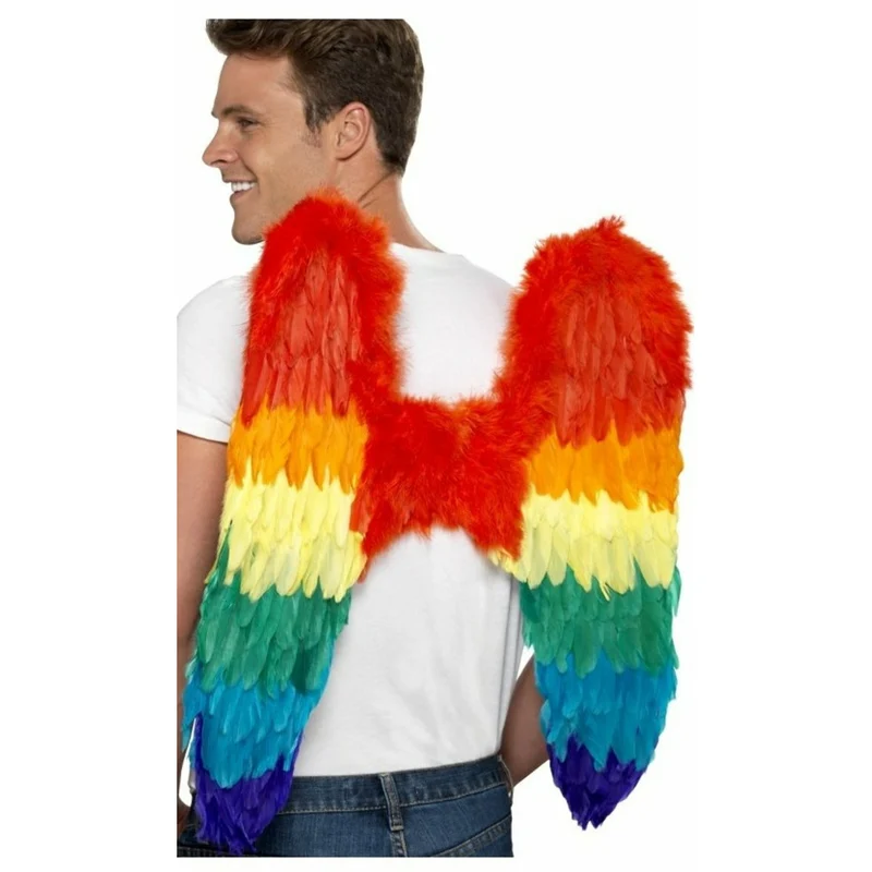 Regenbogen Flügel Federn Deluxe