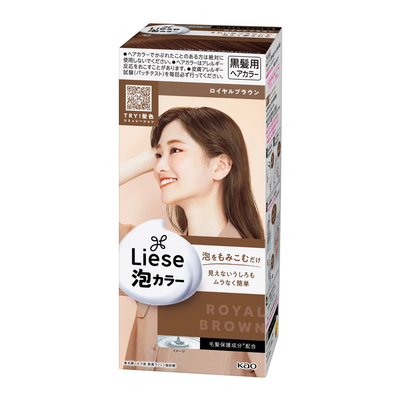 [Self-operated] Japanese KAO Kao LIESE PRETTIA foam hair dye #Royal Noble Brown single group won the first place in the COSME Awards