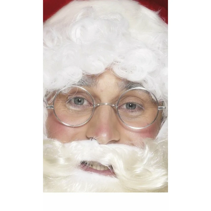 Runde Brille silber