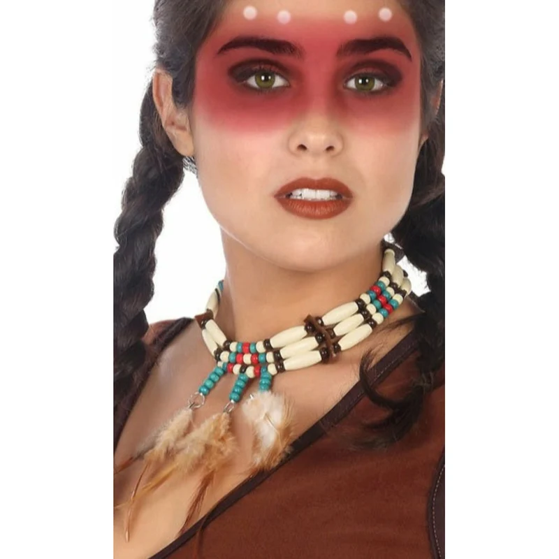 Indianer Kette mit Federn