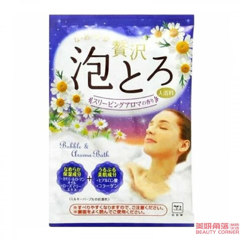 [Self-operated] Japan COW Cow Milk Stone Puppet Gongjinshe Collagen Beauty Rich Bubble Bath Salt #Chamomile Flower Fragrance 30g