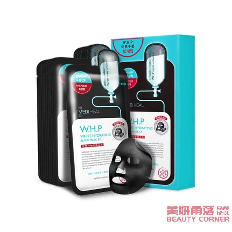 [Self-operated] Korean MEDIHEAL WHP Bamboo Charcoal Mask 25ml, single piece, whitening, hydrating and moisturizing