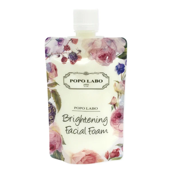 [Self-operated] Japanese POPO LABO Rose Whitening Moisturizing Cleansing Foaming Cleanser 120g Lin Yun recommends