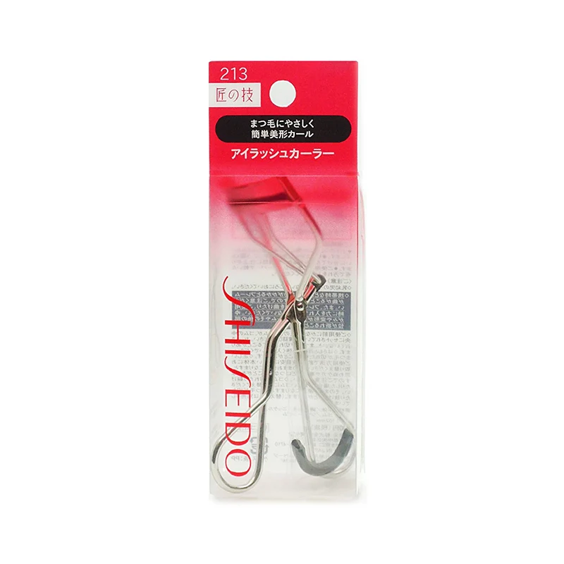 [Self-operated] Japan's SHISEIDO eyelash curler 213 with replacement rubber pad, single input, natural curling skills