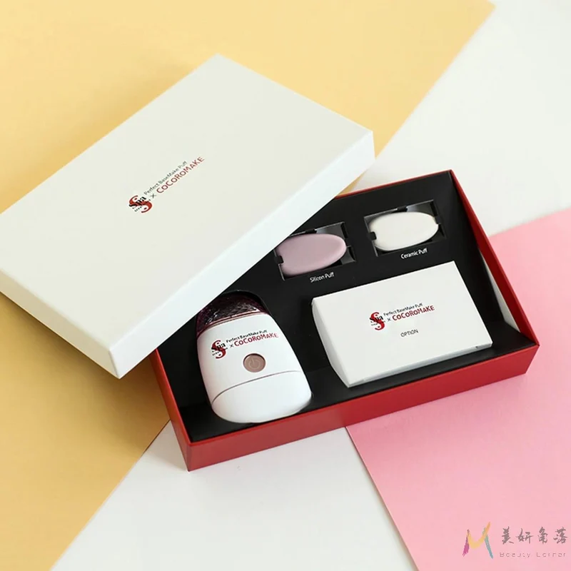 [Self-operated] Japanese SPA TREATMENT cocoromake puff beauty liquid application facial electric vibration massager