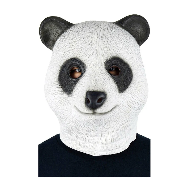 Pandabär Maske aus Latex
