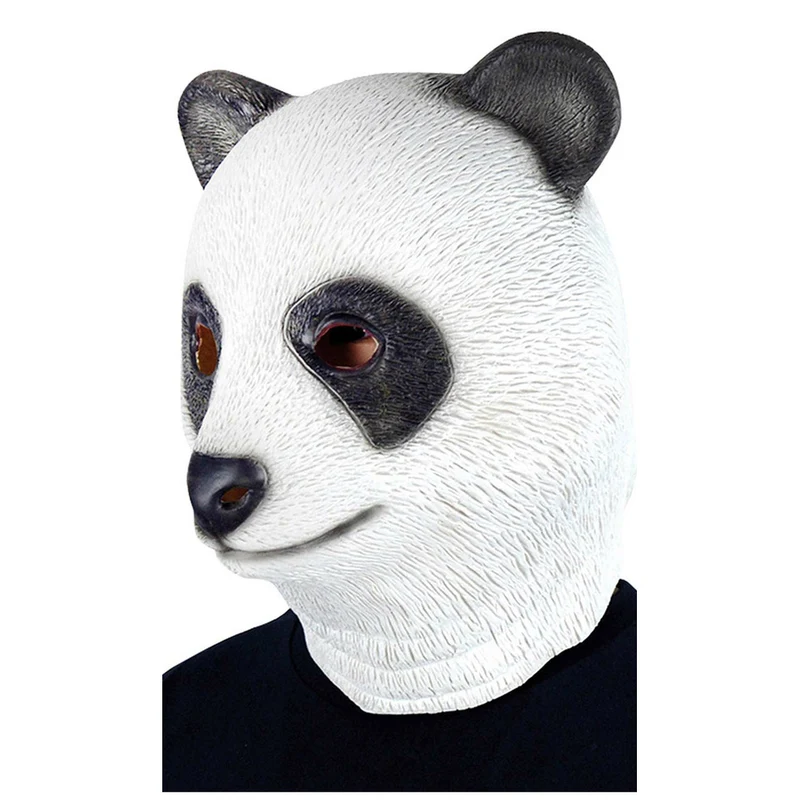 Pandabär Maske aus Latex
