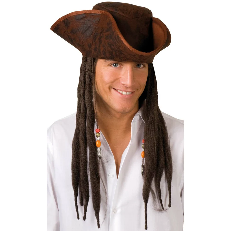 Piratenhut mit Dreadlocks Eco