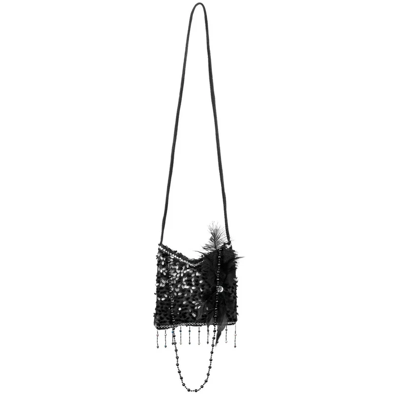 Tasche Pailletten schwarz