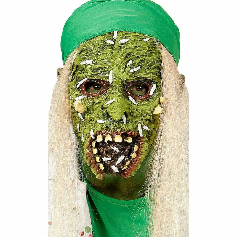 Giftige Zombie Latex Maske für Kinder