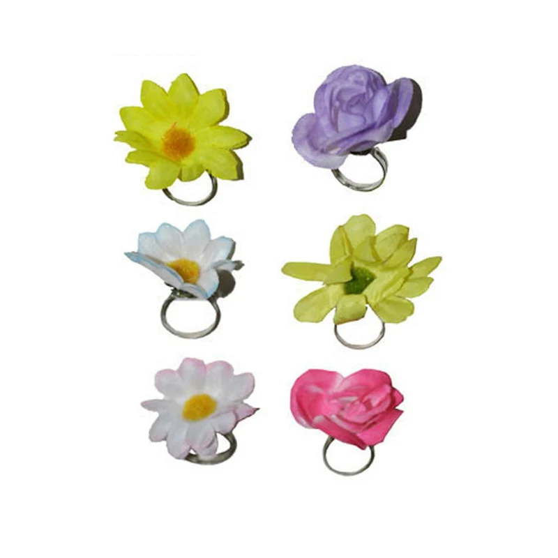 Pack 6 Hawaii-Blumen-Ringe