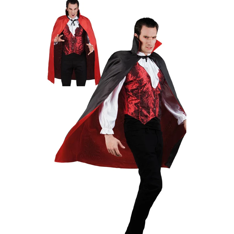 Cape schwarz rot Reversible