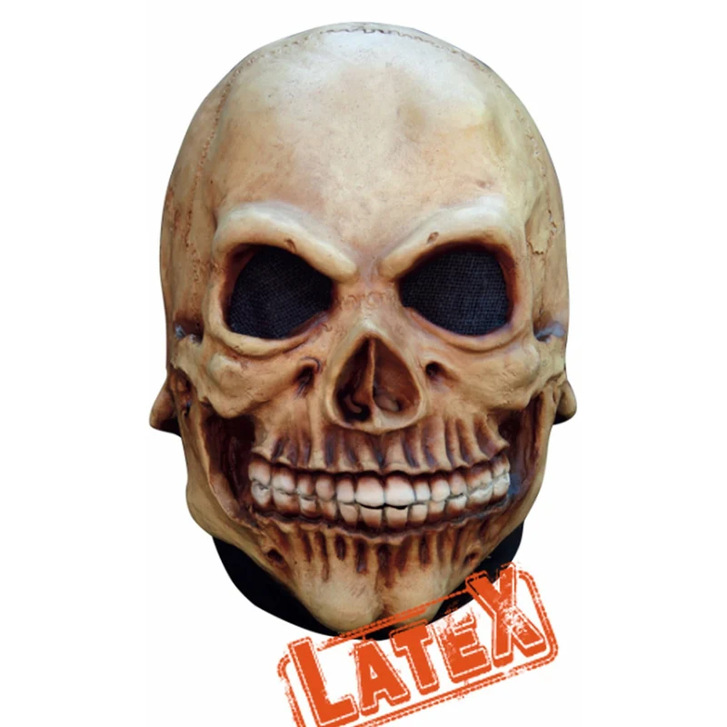 Totenkopf Makaber Latex Maske