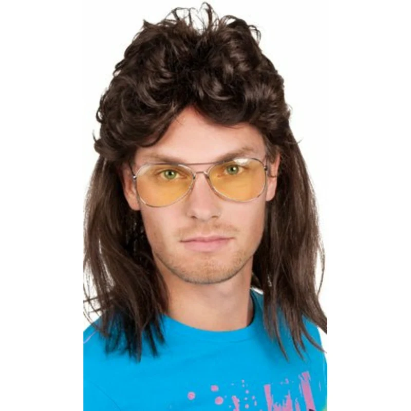 Perücke Vokuhila 80er