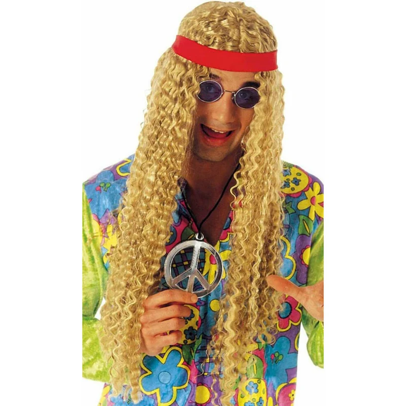 Gewellte Hippie-Perücke