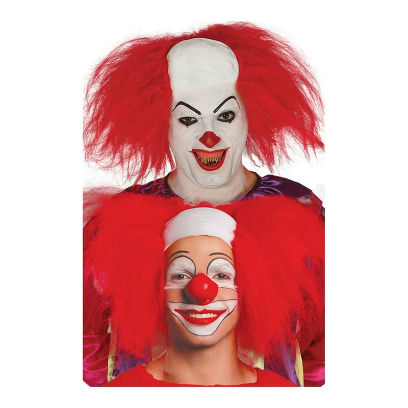 Clown Perücke mit Glatze