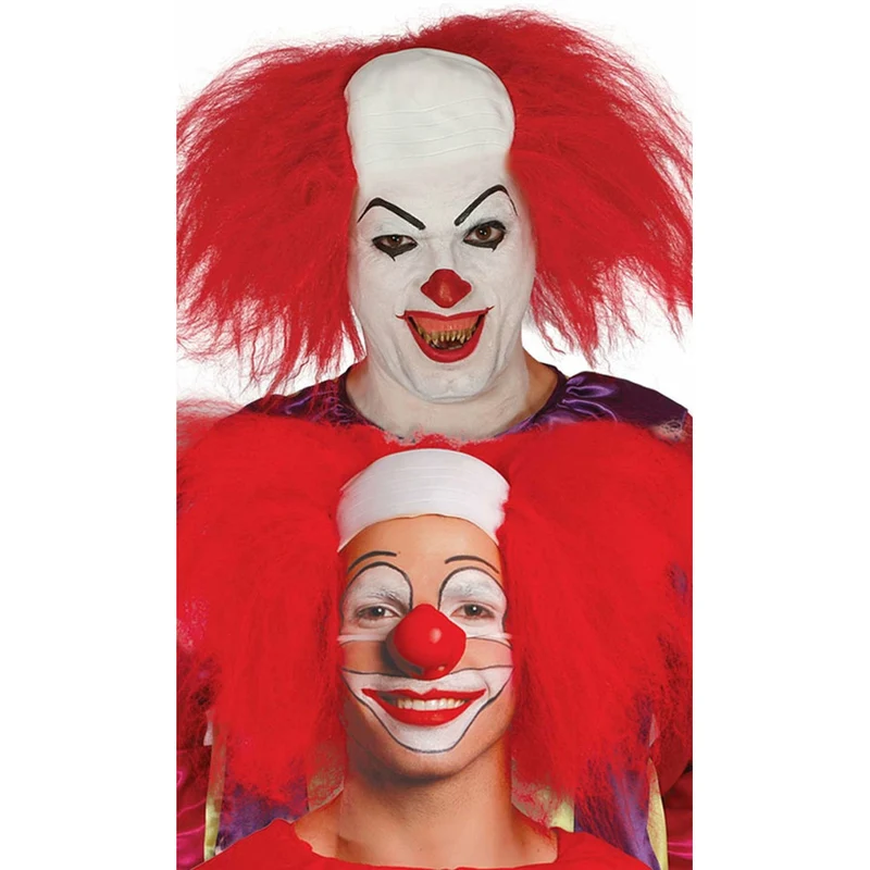 Clown Perücke mit Glatze