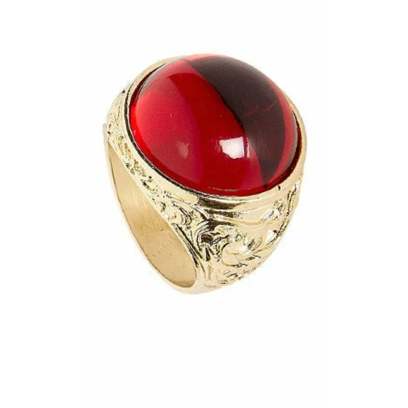 Ring Golden mit rotem Stein