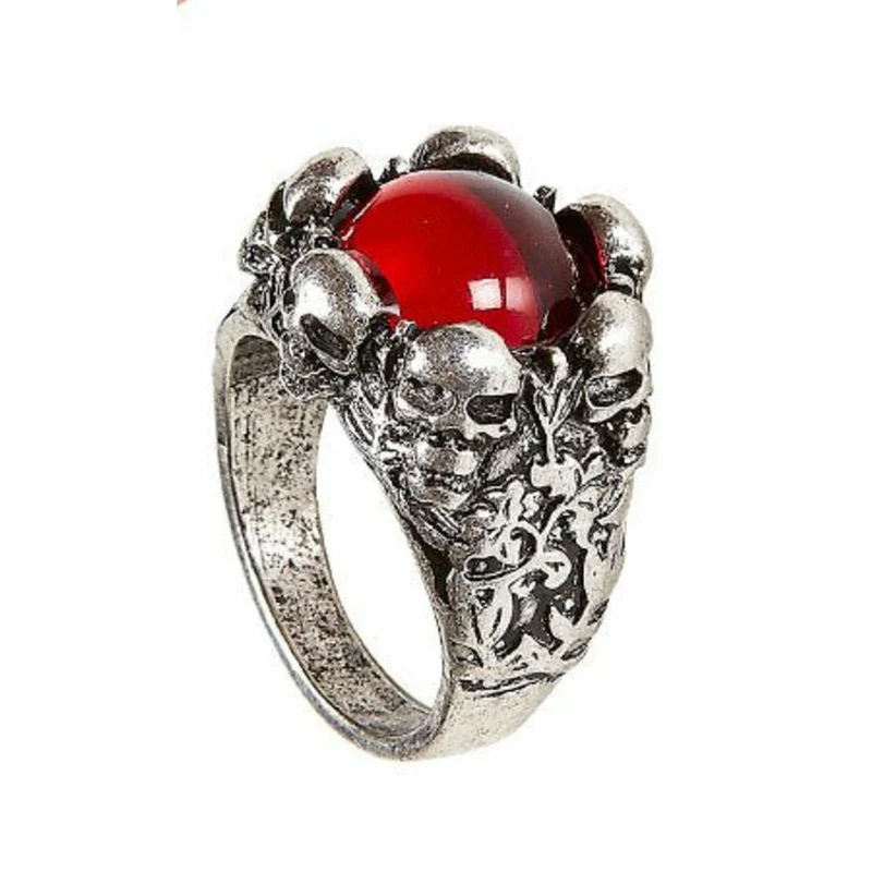 Totenkopf Ring Rot