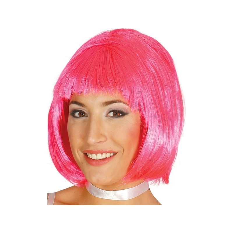 Rosa Perücke Midi